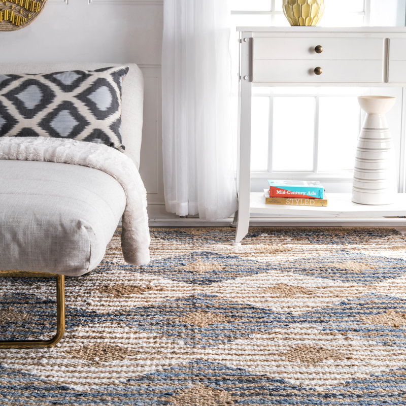 Fendley Southwestern Indoor Rug, Round 6'