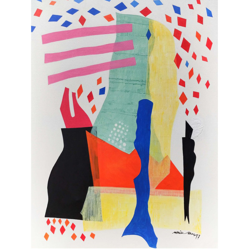 Ambiance cubique | Acrylique sur toile | Par Manik Das | Pour la décoration murale