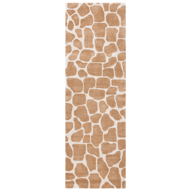 Soho Hand Tufted Wool Animal Print Rug, Runner 2'6" x 10'