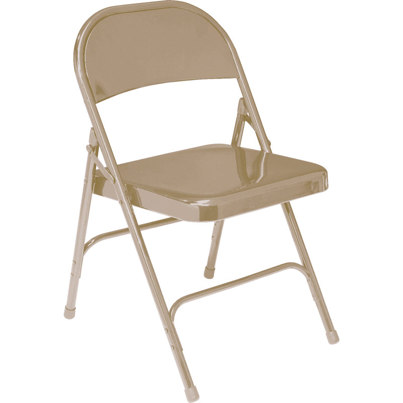 Chaise pliante en métal 50 Series, Beige