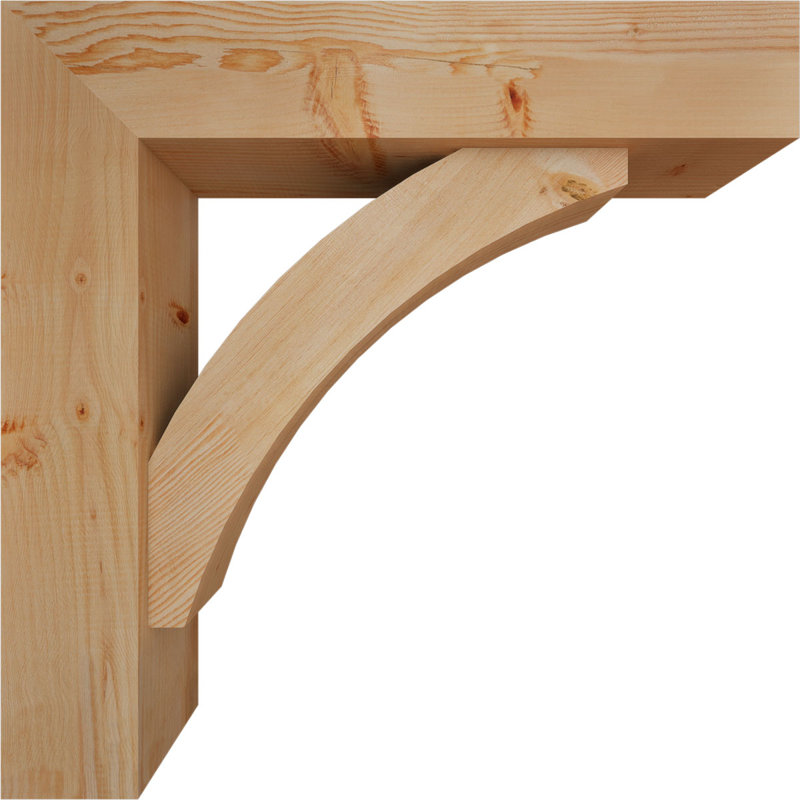 Support de bloc Thorton avec entretoise décalée, 32 x 32, Sapin Douglas de l 7 1/2 (lisse)