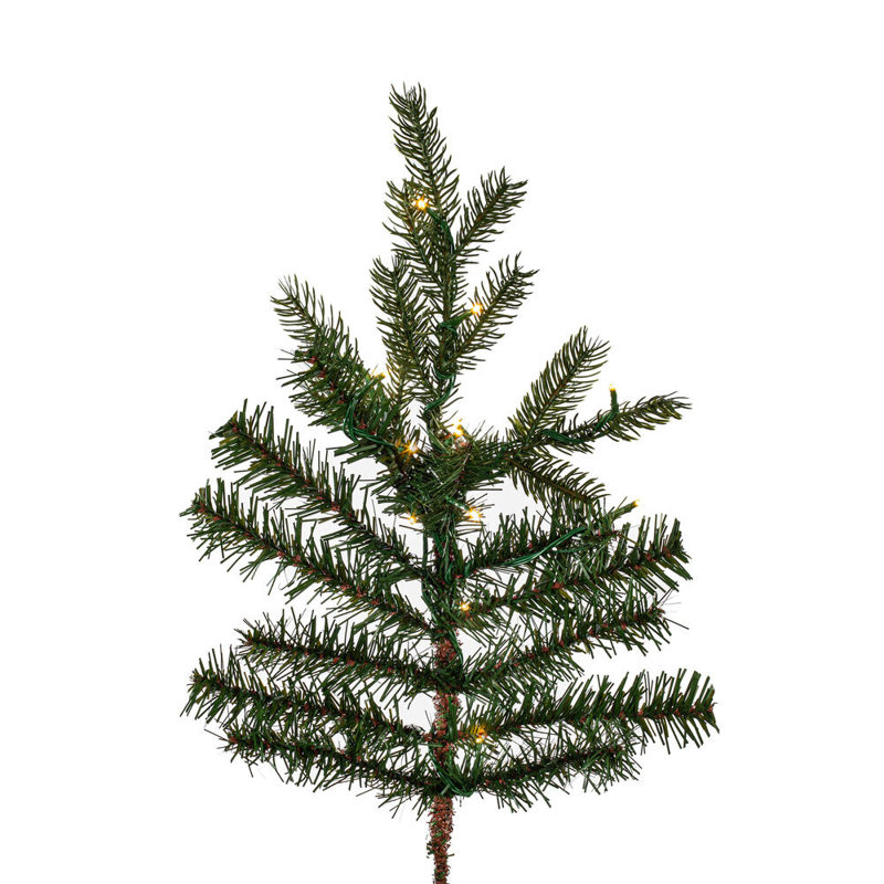 Artificial Fir Christmas Tree with Lights, 6.5'