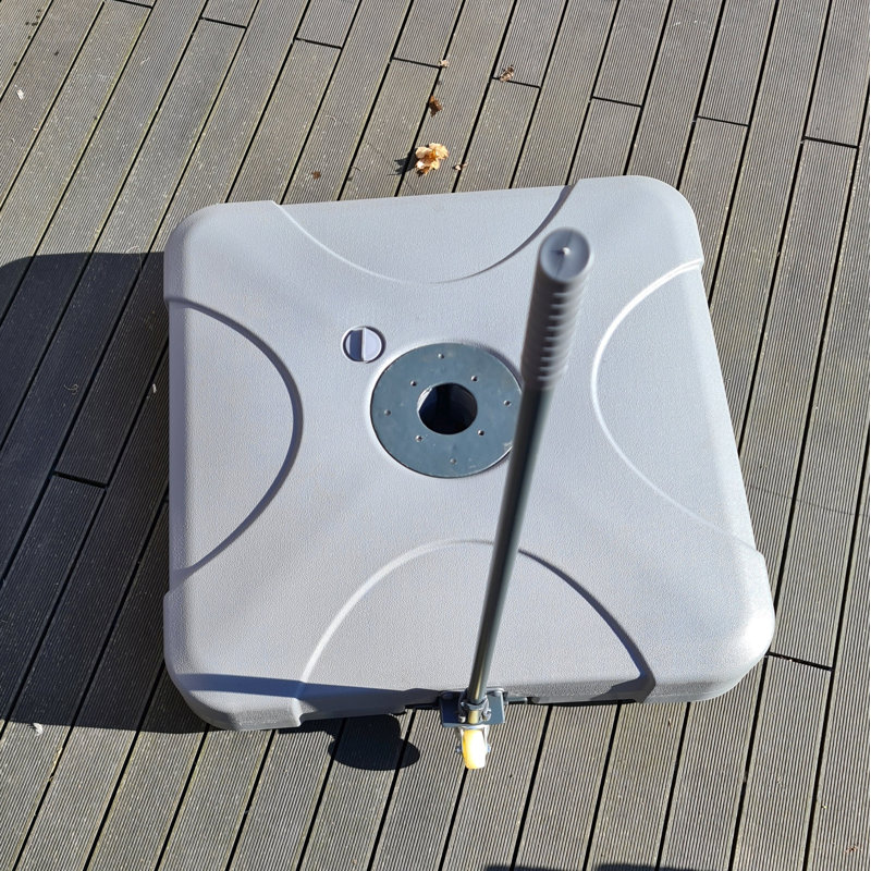 Suki 25kg Plastic Free Standing Umbrella Base with Wheels
