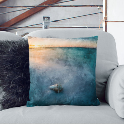 Shell upon the Beach Cushion with Filling
