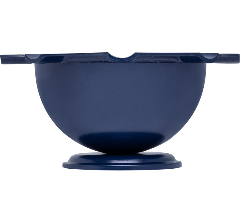 Cendrier Palio® Tazza, 8 étriers, acier inoxydable, Bleu, H 5 po x l 11 po