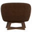 Chaise d'appoint pivotante rouge chili