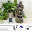 Handcrafted Outdoor Floor Fountain with Lights