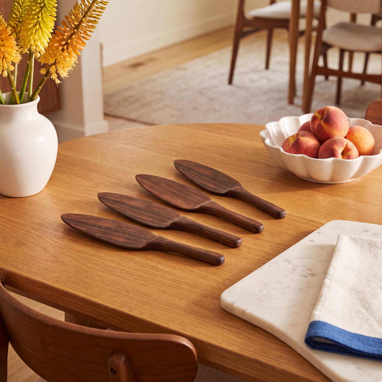 Hand Carved Cake Server