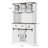 72" Farmhouse Bar Cabinet With 3 Drawer-64071007