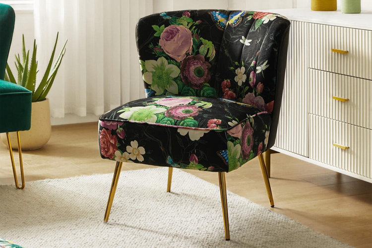 Andover Mills™ McCowan Felicia Velvet Barrel Chair