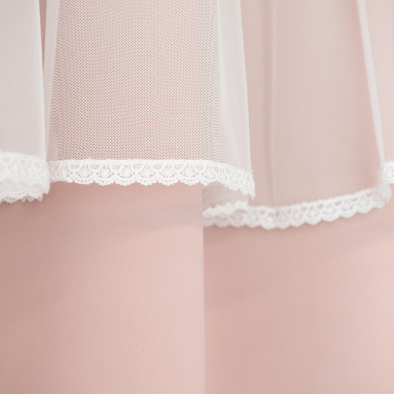 Paire de rideaux occultant et isolants avec œillets, Poussière rose
