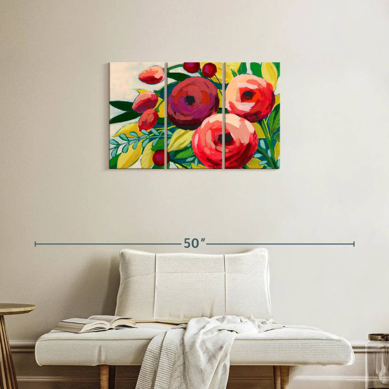 Harnek Vivacious Bloom II, 20" H x 33" W