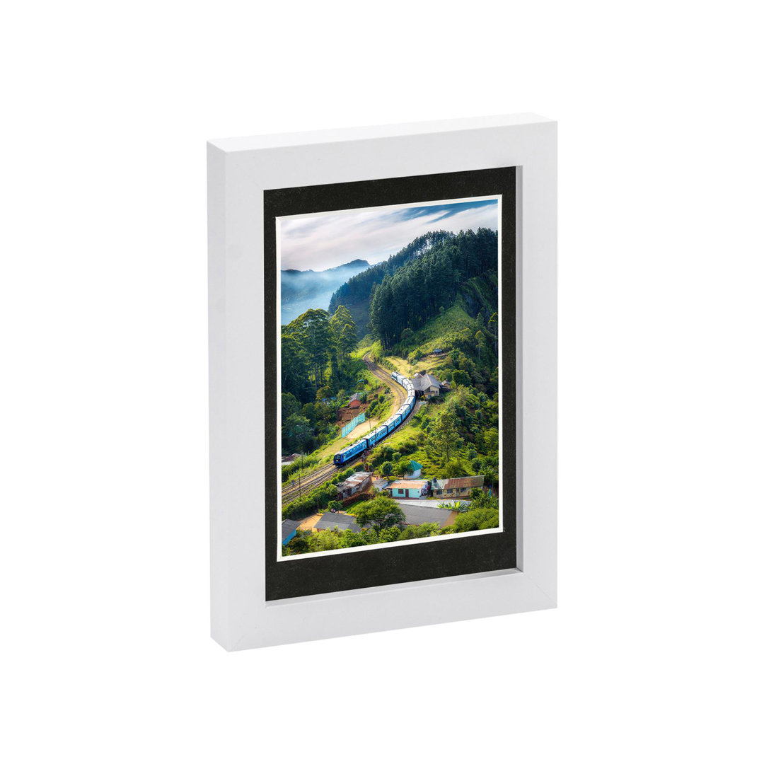 Photo Frame with 4" x 6" Mount - 5" x 7" - Black/Ivory
