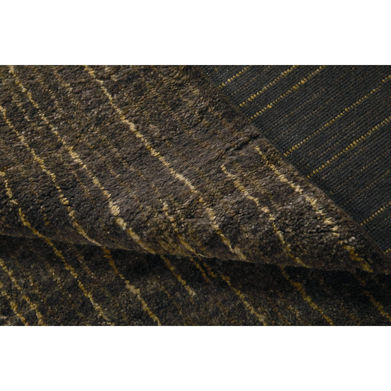 New Textures Collection Handmade Wool Area Rug, Rectangle 10' x 14'