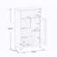 Armoire de rangement pour salle de bain avec 3 tiroirs et 1 porte