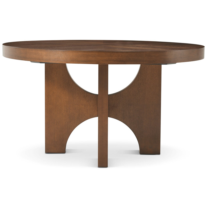 Catalina Round Solid Wood Dining Table, Earth