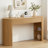 Nara Modern Japandi MDF Console Table With 3 Drawers, Fluted Detail, And Open Storage Niche-116100214