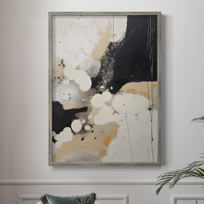 Reproduction encadrée ABSTRACT Series DIX - bois massif, H 15 po x l 12 po