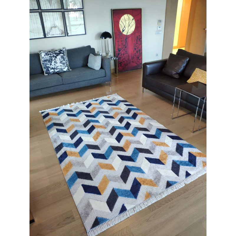Tapis Masanao avec envers antidérapant, Tapis de couloir 3 pi 11 po x 8 pi 10 po