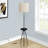 Lighting, Floor Lamp, 63"h, Black Metal, Ivory / Cream Shade, Contemporary