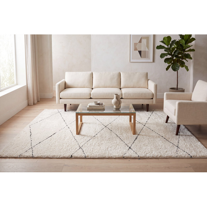 Tommen 11208-890 BEIGE / NOIR, Rectangle 7 pi 10 po x 10 pi