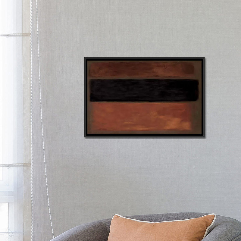 « cuivre rush », impression sur toile, H 40 po x l 60 po x P 1,5 po, Toile avec cadre noir, Pas de tapis
