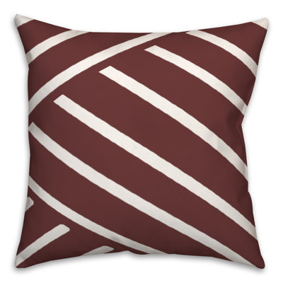 Striped Outdoor Reversible Throw Pillow
