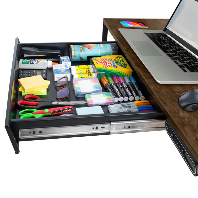 Large 23.6 Inch Under Desk Drawer Slide Out, Pencil Drawer, Undermount Desk Drawer, Under Counter Drawers, Attachable Desk Drawer, Drawer For Under Desk, Undermount Drawer, Under Desk Pull Out Drawer