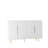 White Fluted Storage Unit - Multifunctional Sideboard For Bedroom Large Buffet Modern Dining Room-1766836827