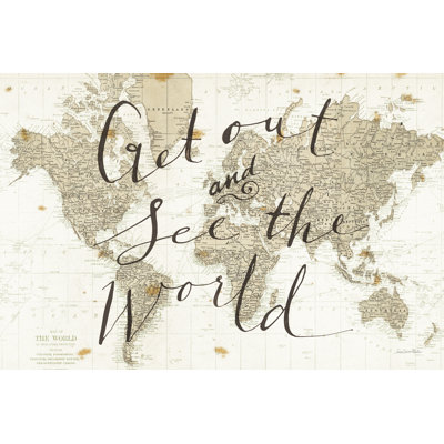 Get Out And See The World by Sara Zieve Miller - Wrapped Canvas Print