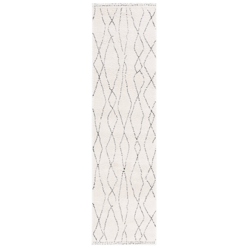 Tapis abstrait Shenay Performance, Tapis de couloir 2 pi 2 po x 8 pi