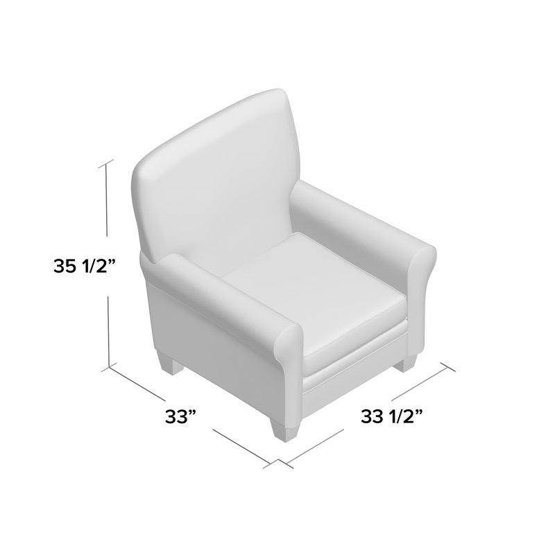 Wathen Upholstered Armchair, Bulldozer Java