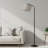 64" Adjustable Arm Arched Floor Lamp