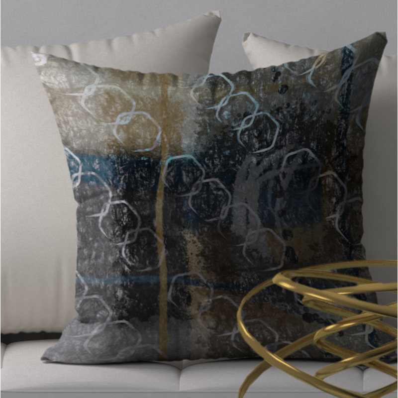 Véritable housse de coussin carrée et scintillante, 18" x 18"
