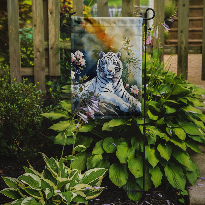 Drapeau du jardin du tigre blanc