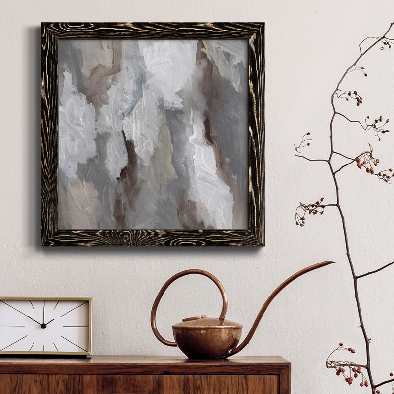 Cloudy Shapes I-Premium, toile encadrée - prête à être accrochée, Noir, H 31,5 po x l 31,5 po x P 1,5 po