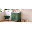 Meuble-lavabo de 30 po avec lavabo en résine, armoire de rangement en bois massif avec portes à fermeture douce, style rétro