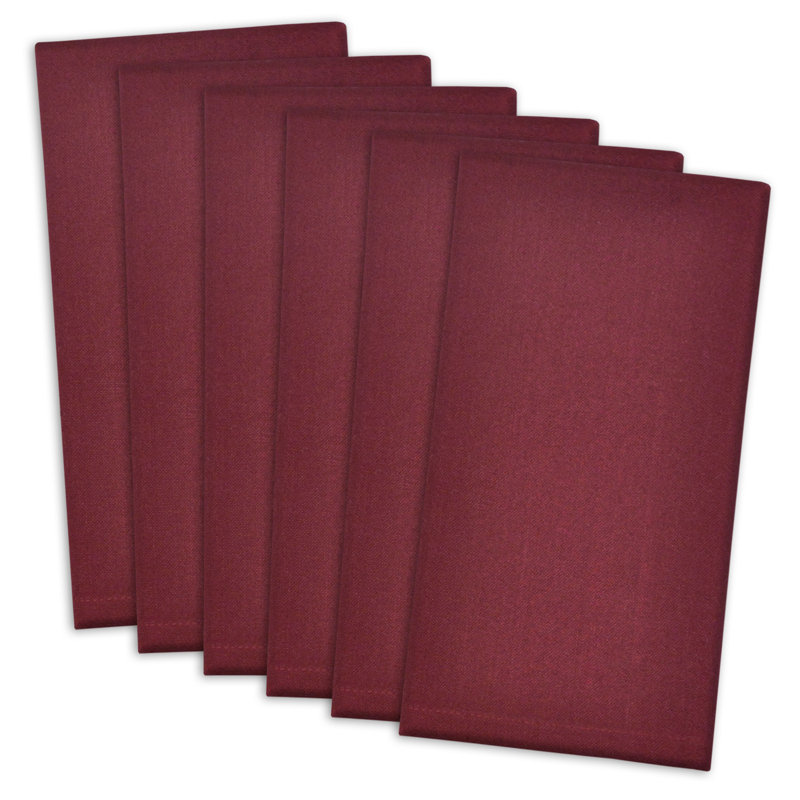Scheffler Cotton Blend Square Napkin, Wine