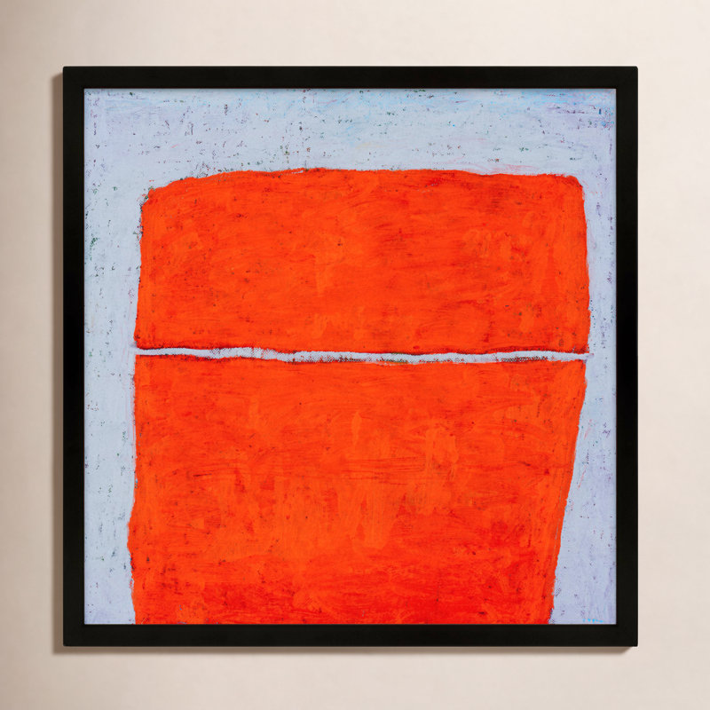 «Dowlin Tangerine Split», reproduction encadrée sur papier par Stephanie Dennis, Noir, H 10 po x l 10 po x P 1,25 po
