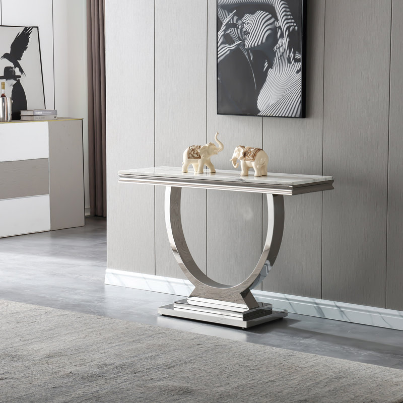 Console Bernson, Blanc, Argent
