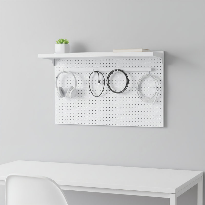 Support de rangement en métal à panneau suspendu, H 35,2 po x l 59,06 po x P 10,12 po