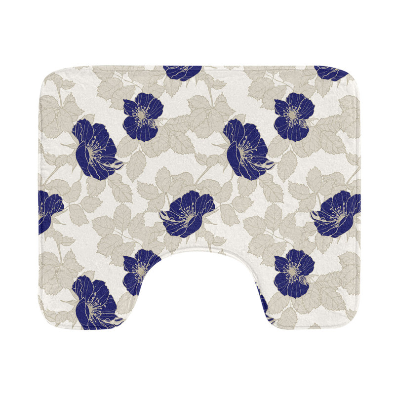  Tapis de salle de bain Flower U
