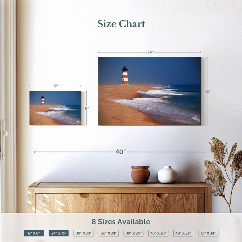 Aletra New England Cape Cod Lighthouse, 16" H x 24" W
