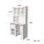 Bureau d'ordinateur avec porte en verre pour bureau à domicile ou bureau d'étude, bibliothèque et huche, bureau d'ordinateur avec bureau rotatif à 90 degrés, grand espace de travail-717571024