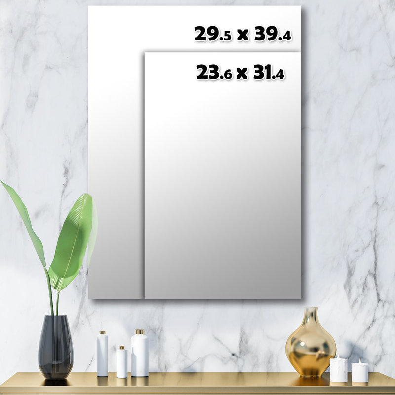 Beam in Antelope Canyon in Arizona I Traditional Frameless Wall Mirror, 39.4" H x 29.5" W
