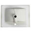 Lavabo en céramique 24 po, durabilité durable, profondeur 24,68 po, lavabo de comptoir de 24 po d'épaisseur 0,81 po - blanc brillant, largeur 18,25 po, hauteur 6,67 po, style simple 24,82 lb