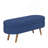 Ottoman Oval Storage Bench, Rubber Wood Legs-1328547705