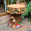 Charmante chaise de jardin en résine d'écureuil, décoration intérieure et extérieure unique pour la cour, le patio et la maison