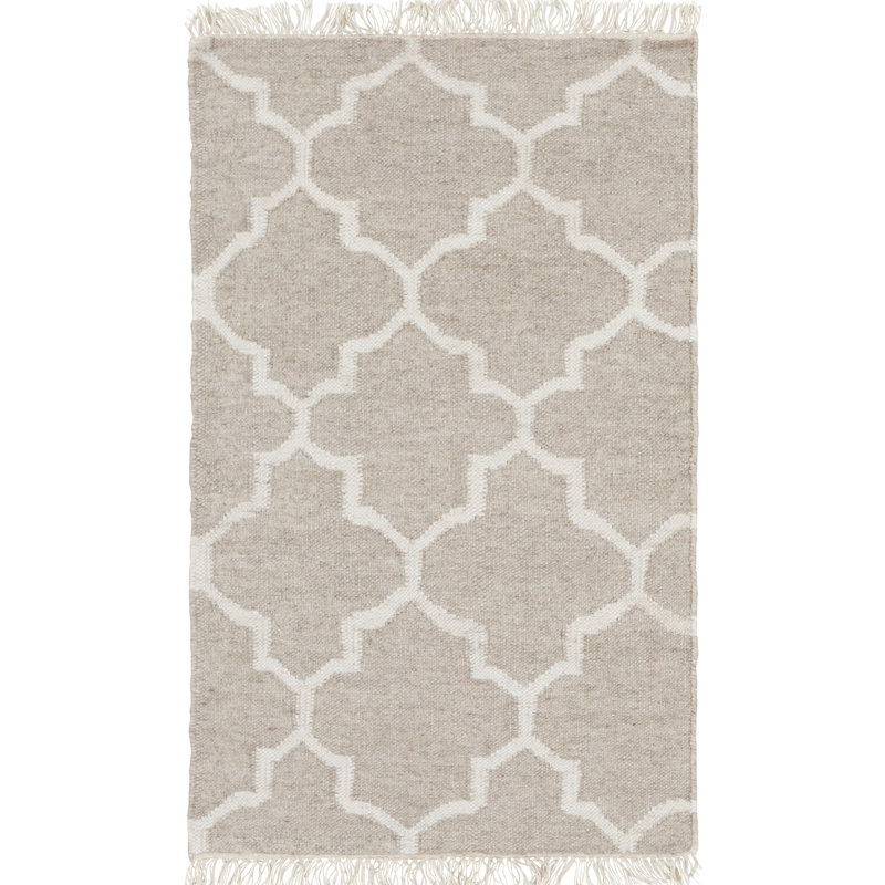 Tapis gris tissé à la main Palladio, Rectangle 3 pi 3 po x 5 pi 3 po