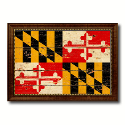 " Maryland State Vintage Flag "